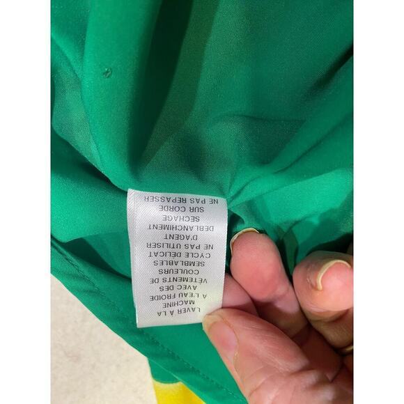 Maggy London Floral Printed Flutter Sleeve Dress Ruched Side Front Skirt Sz 16W - Picture 10 of 11